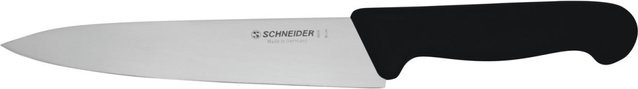 Schneider Kochmesser aus Edelstahl in Schwarz mit Schutzhülle und 18 cm Klingenlänge - Bild 1