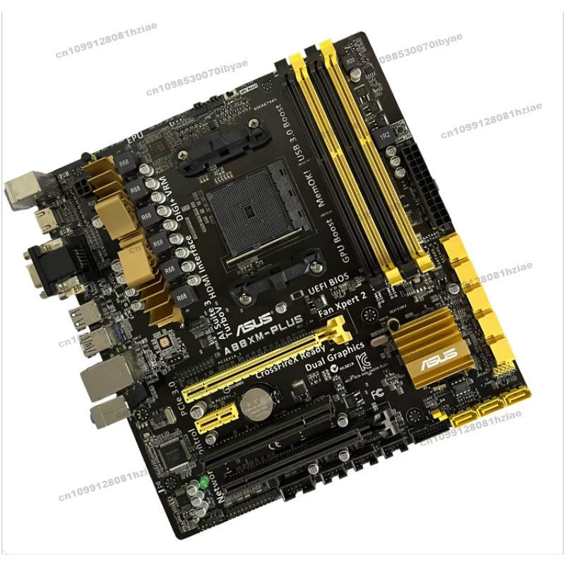 Asus Hauptplatine A88X-PLUS M2 / A68H-C FM2 mit NVMe/M.2 und USB-C in Schwarz - Bild 2