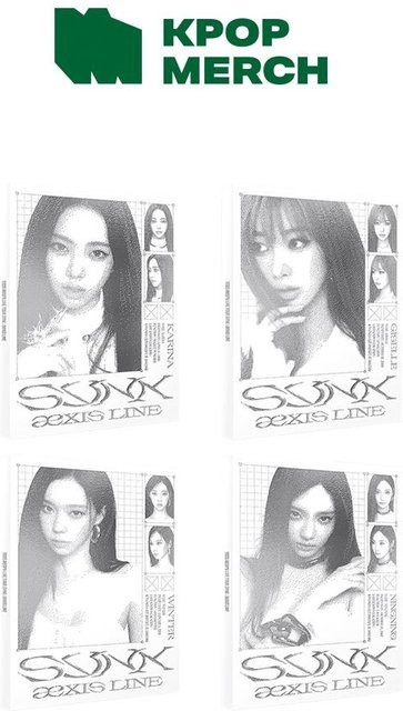 aespa Postkartenbuch-Set (SYNK : aeXIS LINE) NINGNING gray - Bild 1