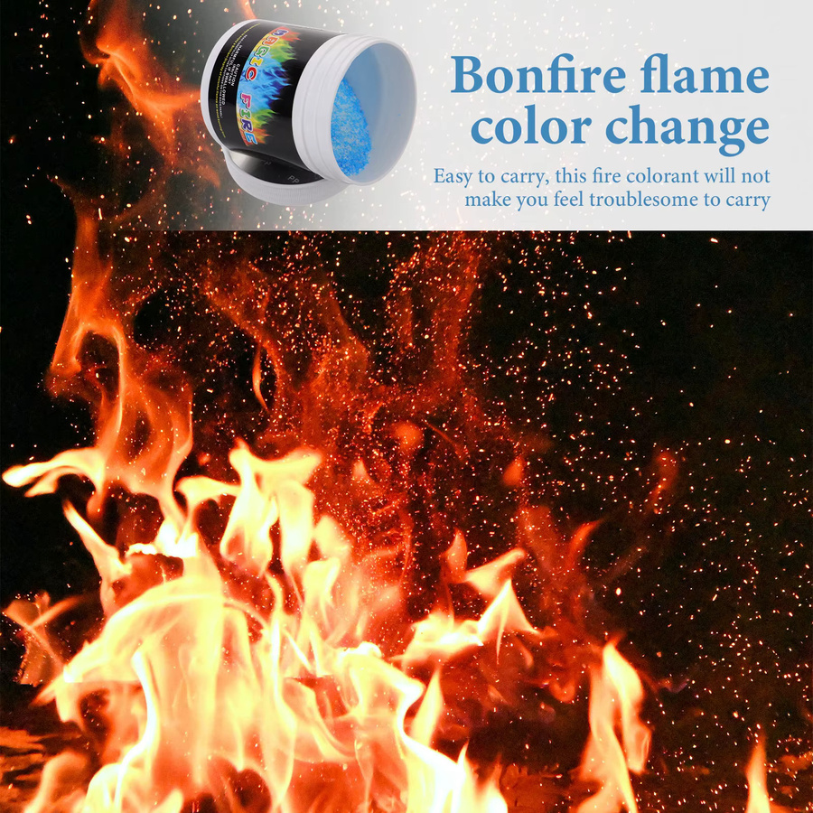 BESTOYARD Flammenfarbstoff für das Lagerfeuer zur Partydekoration in Blau - Bild 2