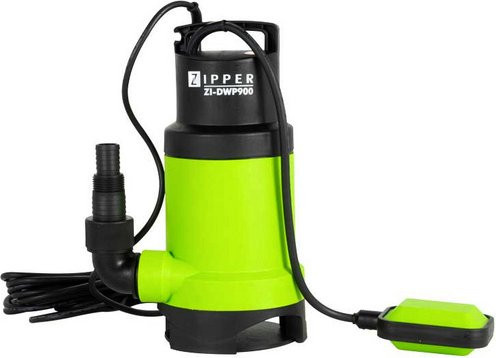 Zipper Schmutzwasser-Tauchpumpe ZI-DWP900, 900 W, 14000 l/h, Grün - Bild 3