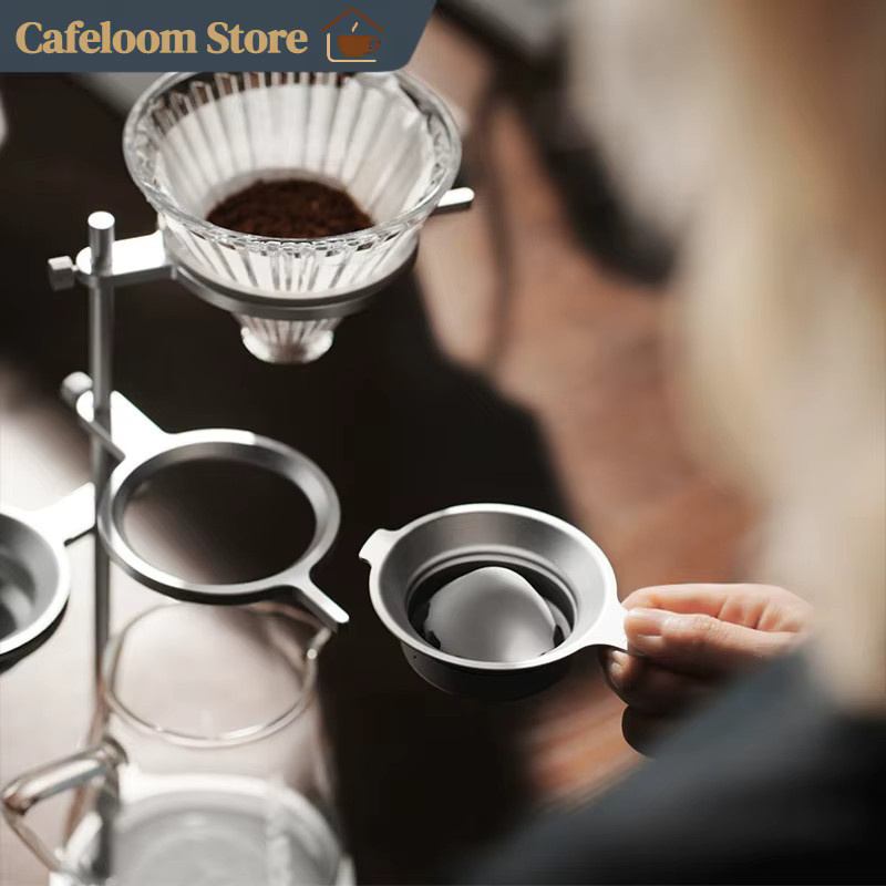 MHW-3Bomber Smooth Pour Over Chilling Ball Stand aus Aluminiumlegierung in Silber, verstellbarer Kaffeefilterhalter und Tassenhalter - Bild 3