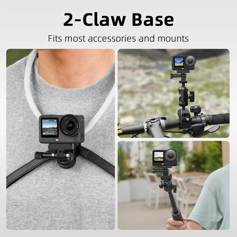 DJI OSMO Action 6 Schnellwechsel-Basis-Adapterhalterung in Schwarz für deine Action Camera - Bild 2