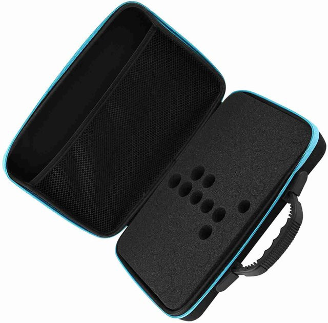 KaiSai Hartschalenkoffer Tragetasche für 60 ätherische Öle in Blau, geeignet für 5 ml und 15 ml Flaschen - Bild 1