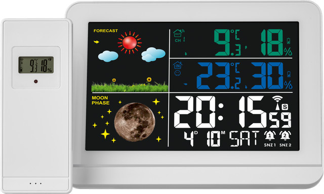 LIVARNO HOME Funkwetterstation mit Wi-Fi in Weiß - Bild 1