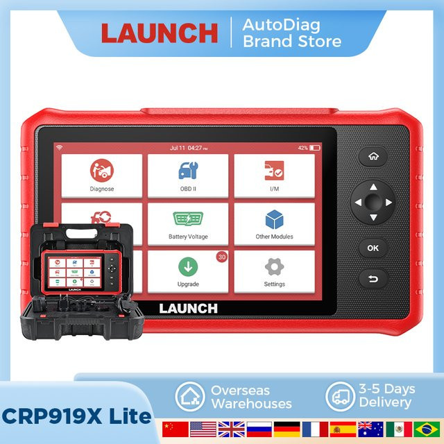 LAUNCH X431 CRP919X Lite OBD2-Scanner Auto-Diagnosegerät in Rot - Bild 1