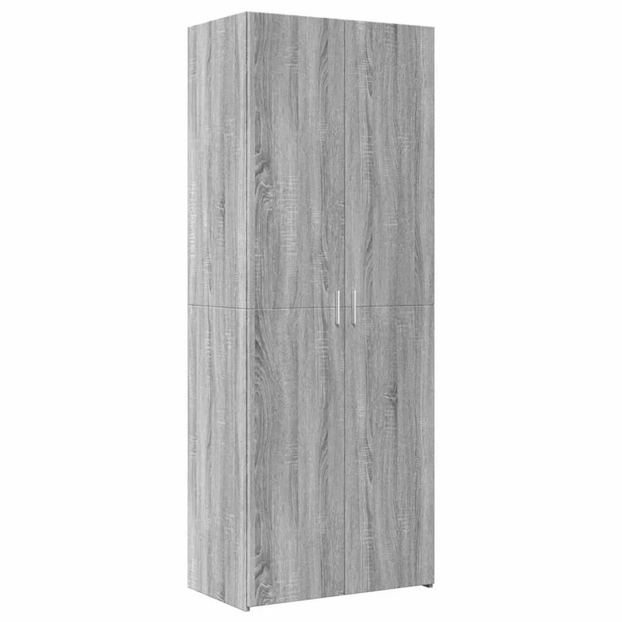vidaXL Highboard Grau Sonoma modern Wandmontage B/T/H: 70 x 42,5 x 185 cm - Bild 2