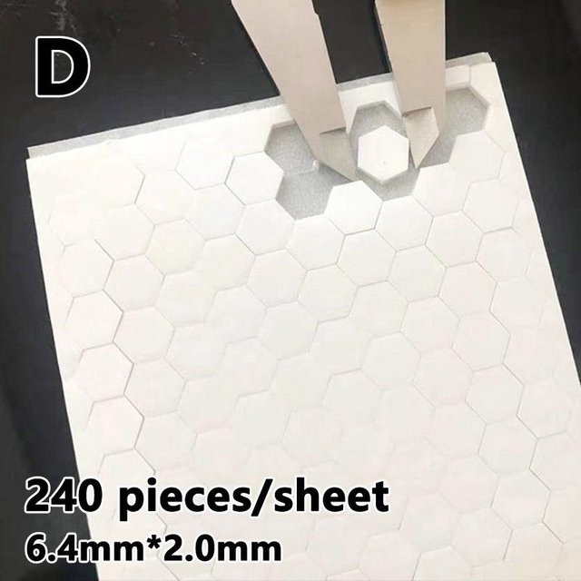 240 Stück Selbstklebendes doppelseitiges Klettband aus weißem EVA-Schaumstoff für DIY-Bastelarbeiten - Bild 1