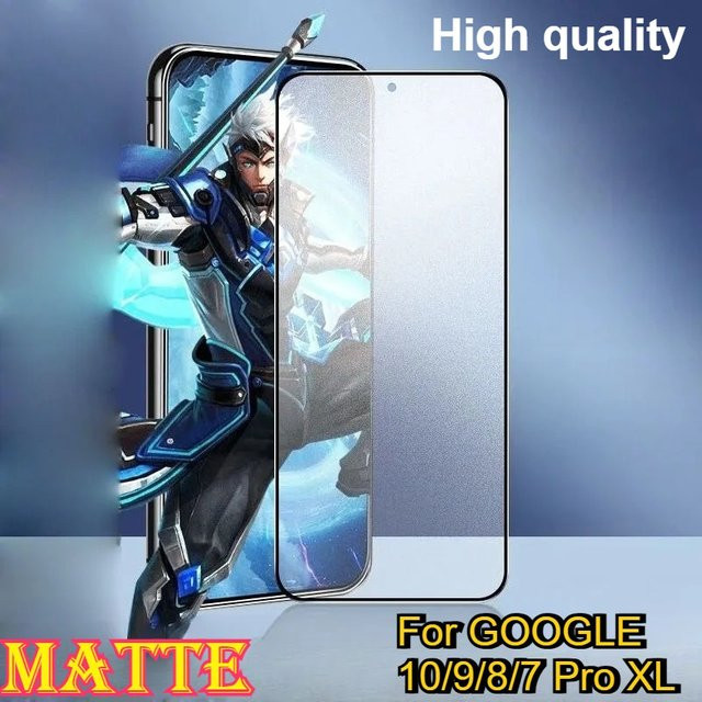 Matte Frosted Displayschutzfolie aus gehärtetem Glas für Google Pixel 10 9 8 7 6 Pro XL, Transparent, Vollabdeckung mit Anti-Fingerprint-Funktion - Bild 1