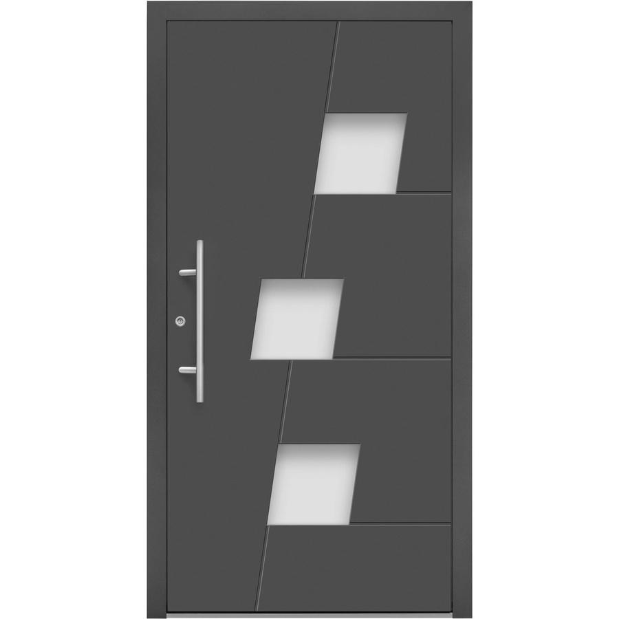 Splendoor Moderno Aluminium-Haustür mit Glaseinsatz, Anthrazit Metallic, B: 110 cm, H: 210 cm, Anschlag Links - Bild 2