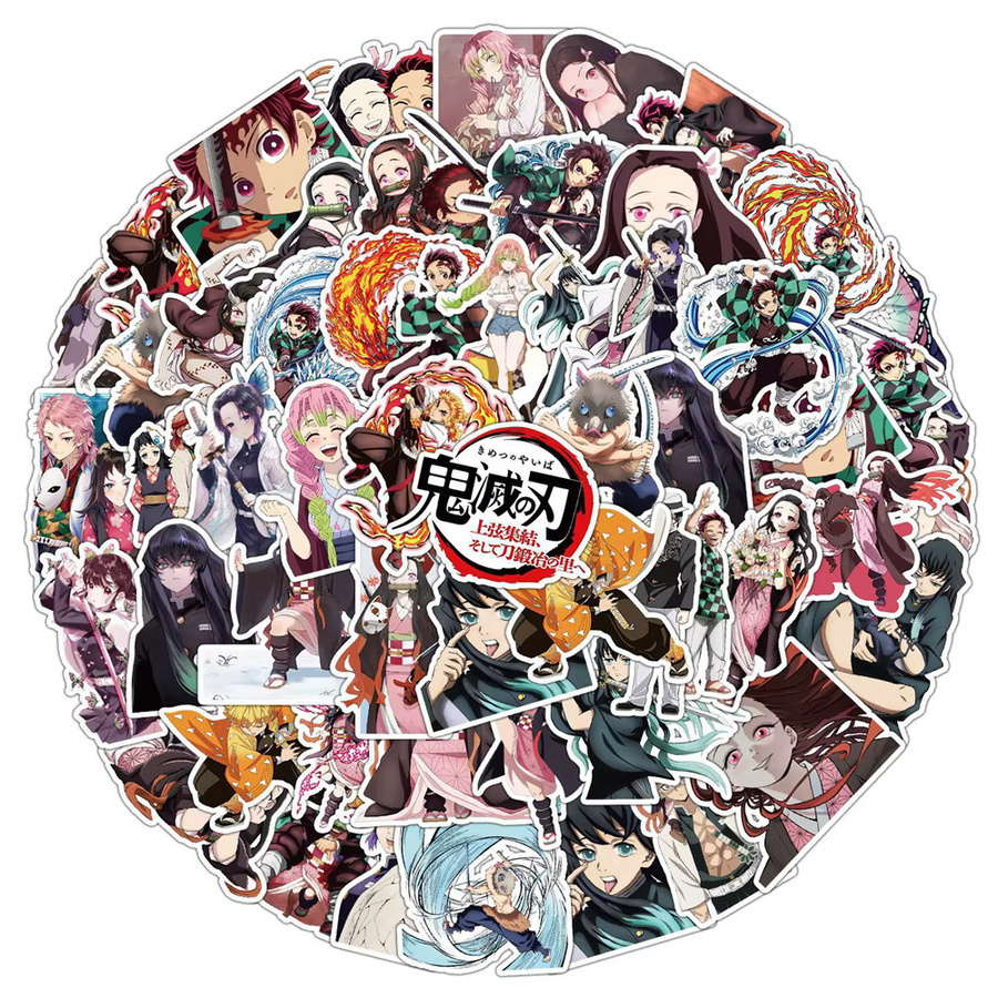 Bandai Demon Slayer Anime-Aufkleber, Bunt / Mehrfarbig - Bild 2