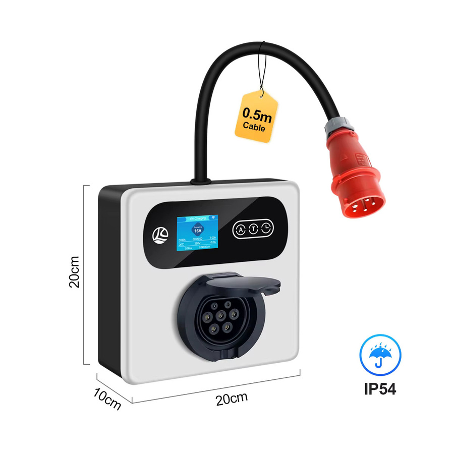 Kolanky EV-Ladegerät Wallbox 11KW mit CEE auf Typ 2 Steckdose, White, Tuya App Steuerung und Zeitverzögerung 1-15 Stunden - Bild 6