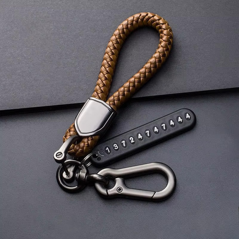 SAISLERWELL Schlüsselanhänger Leder, Geflecht Seil, Unisex - Bild 3