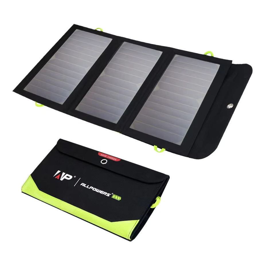 ALLPOWERS faltbares Solarpanel 21 W, tragbares Solarladegerät in Schwarz für Outdoor, Camping und Wandern - Bild 7