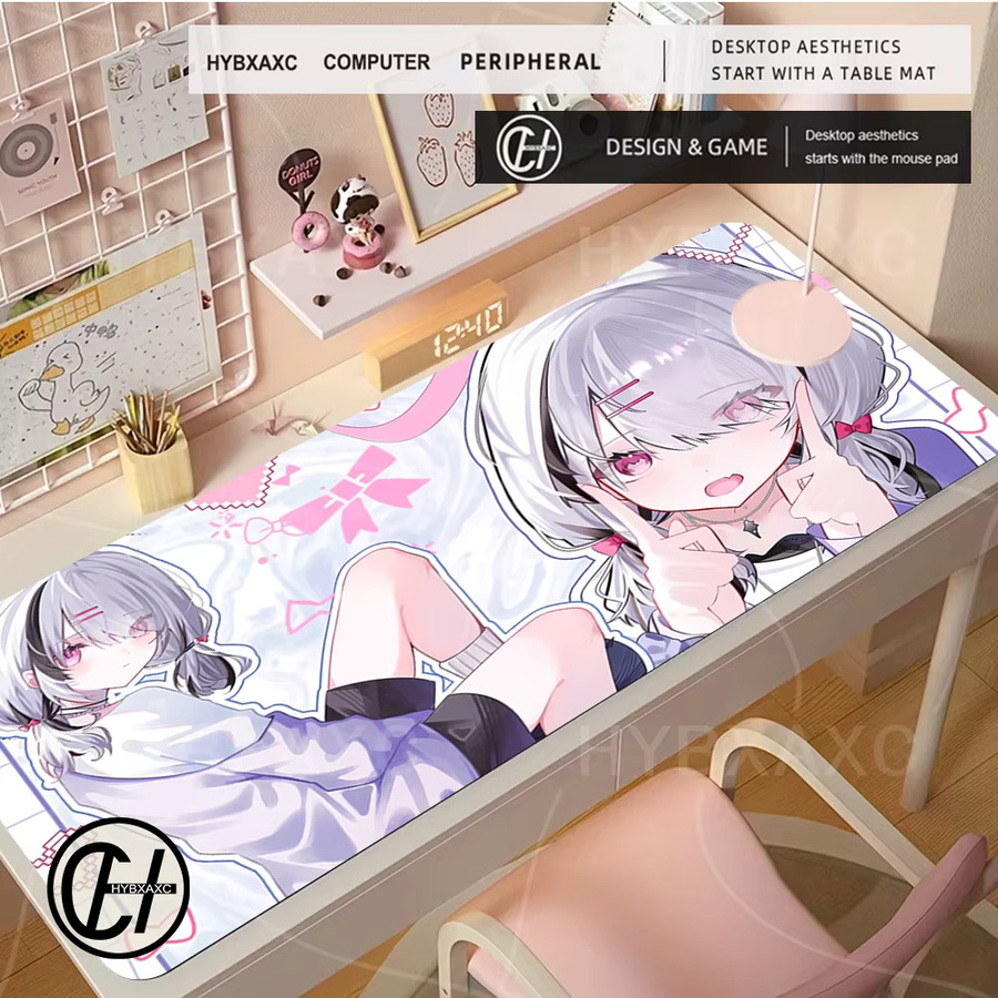 HYBXAXC Mauspad mit Anime-Mädchen Asumi Sena VSPO Design in Multicolour für PC und Gamer - Bild 3