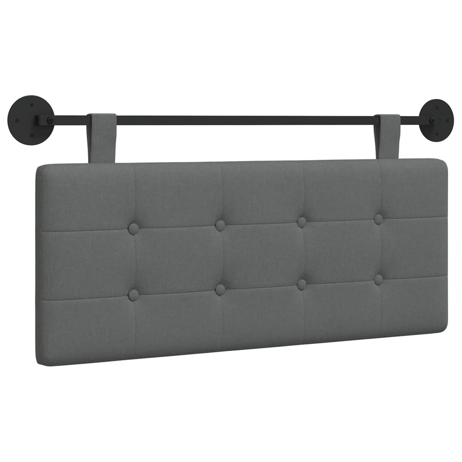 vidaXL Wandmontiertes Polsterpaneel aus Stoff in Grau, B/H: 110 x 55 cm - Bild 2