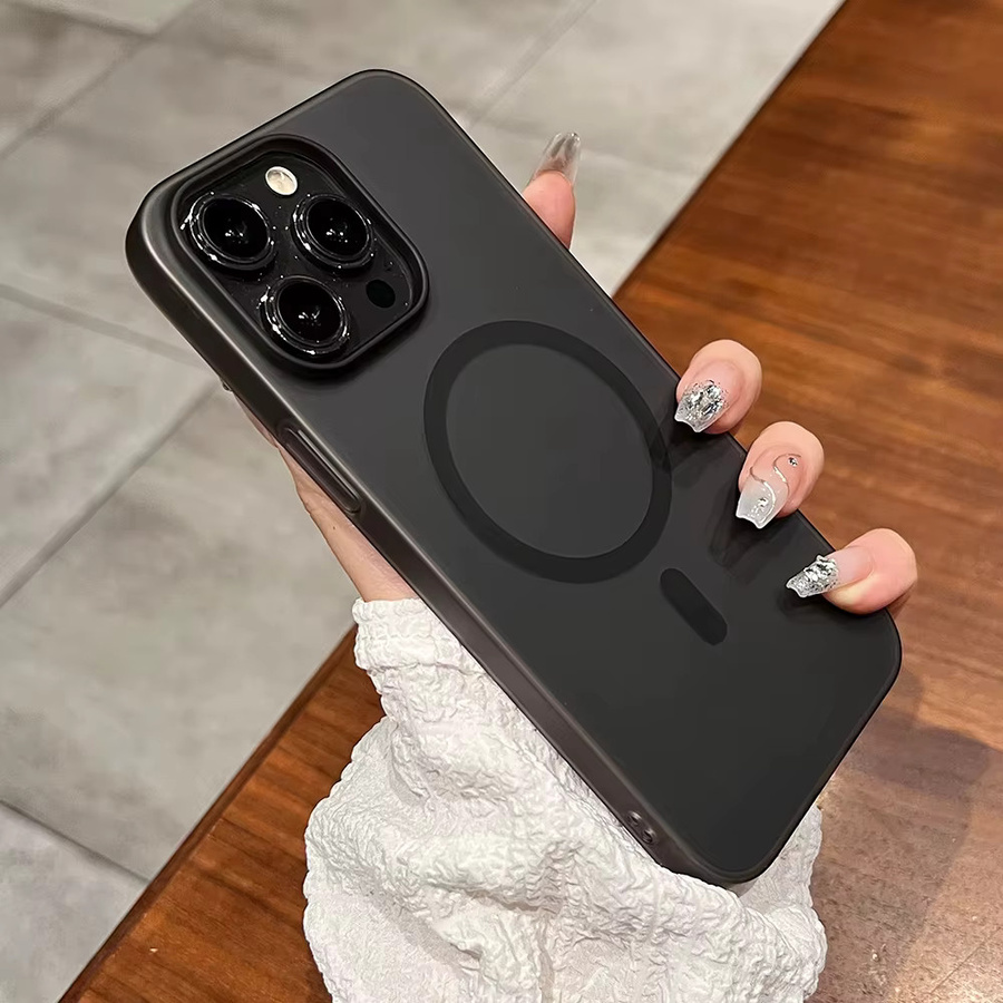 TAOYUNXI Magnetische Handyhülle für iPhone kompatibel mit MagSafe, Transparent, Matt und Transluzent - Bild 1