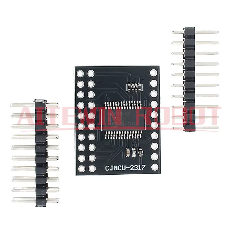 AITEWIN ROBOT MCP23017 I2C-Schnittstelle 16bit I/O-Erweiterungsmodul Pin Board IIC zu GPIO Konverter in Schwarz für Arduino und C51 - Bild 2