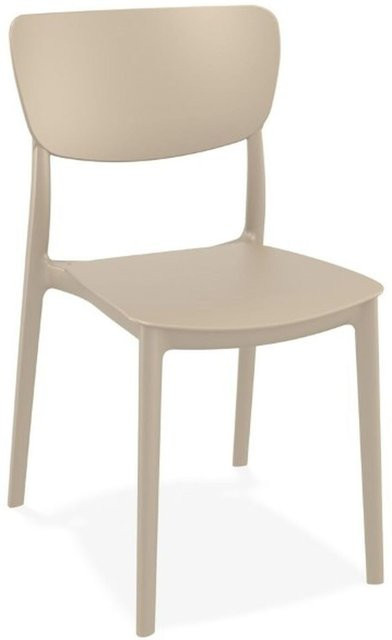 Légia Stuhl OMA im Industrie-Stil in Beige und Green, B/T/H: 45 x 53 x 82 cm - Bild 1