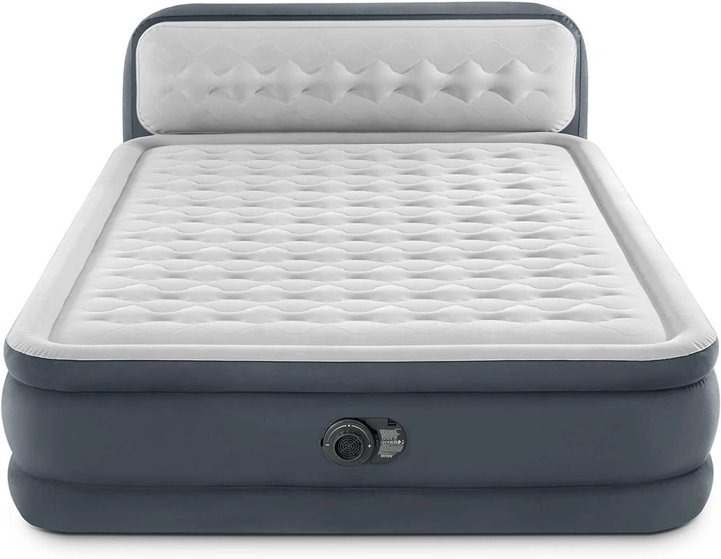 Intex Luftbett Dura-Beam Deluxe Ultra Plush, grau, B/T/H: 152 x 236 x 86 cm - Bild 3