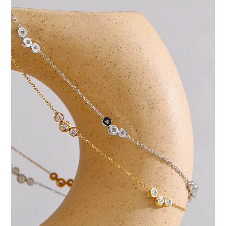 Yhpup Chic Kette Edelstahl, Kubikzirkonia, Unisex - Bild 2