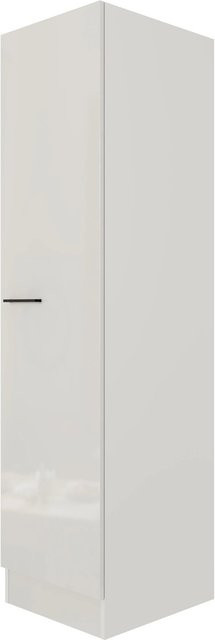Flex-Well Küchen-Geschirrschrank Lund in Lichtgrau glänzend, B/T/H: 50 x 50,5 x 200 cm - Bild 1