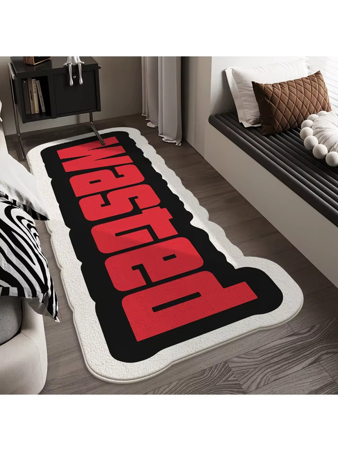 VIKAMA Cooler Langer Seitenteppich in Multicolour, Pflegeleichte Bodenmatte für Schlafzimmer und Gaming-Raum, B/T/H: 120 x 16 cm - Bild 7
