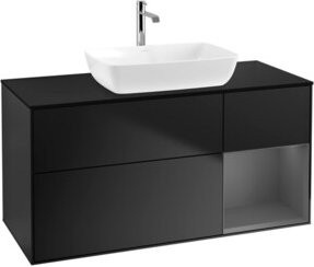V&B Waschtischunterschrank Finion in Blau lackiert, Breite: 120 cm, Tiefe: 50,1 cm, Höhe: 50,1 cm - Bild 1