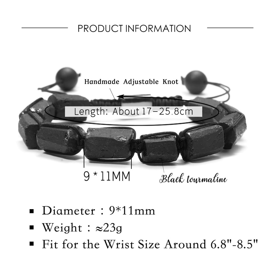 SANSWL Armband, schwarzer Turmalin, Herren - Bild 3