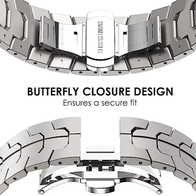 Blackview Uhrenarmband Edelstahl, Silber, Unisex, 20mm 22mm - Bild 3