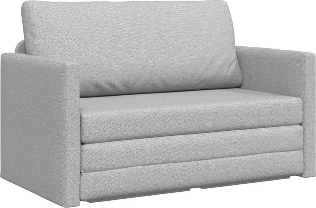 vidaXL Schlafsofa Click-Clack in Wolkengrau aus Stoff mit abnehmbaren Bezügen, B/T/H: 124 x 71 x 78 cm - Bild 1