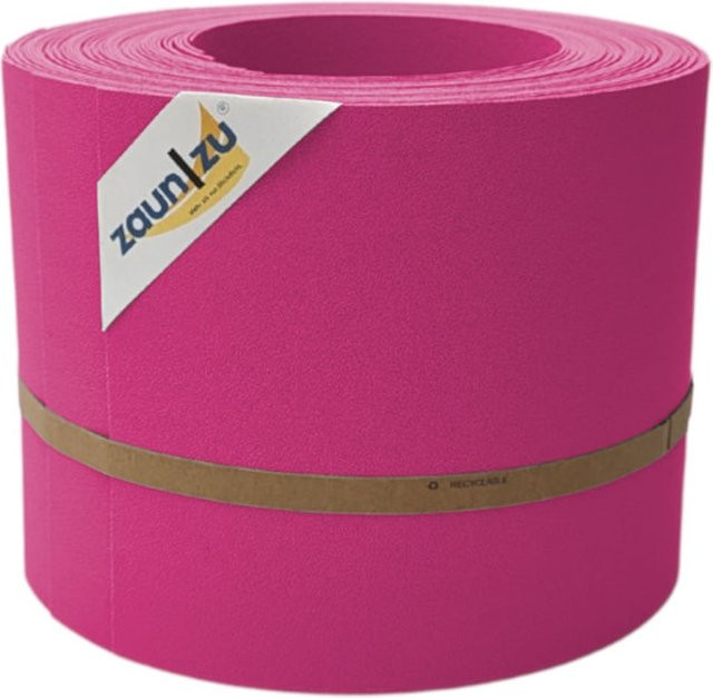 zaun zu® Sichtschutzstreifen aus PP für Doppelstabzäune, Farbe: Pink, Breite: 10 cm, Länge: 2,55 m - Bild 1