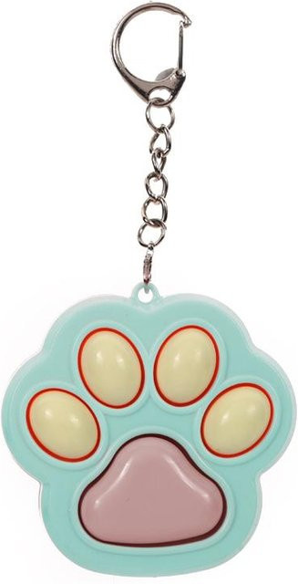 Binchi Katzenpfote Clicker Fidget Schlüsselanhänger, mintgrün - Bild 1