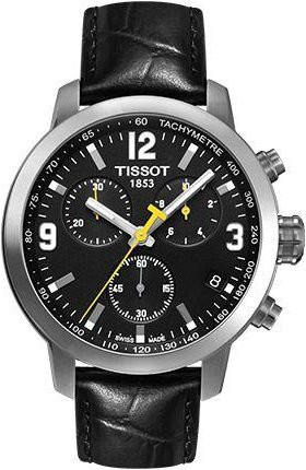 Tissot Armbanduhr, Quarz, Edelstahlgehäuse, 42 mm, Lederarmband, Herren - Bild 1