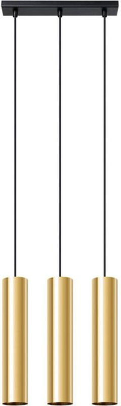 SLV Lagos Moderne Pendelleuchte aus Metall in Gold, 3 x GU10 - Bild 1