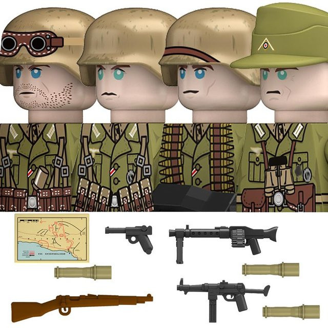 Yiran Toy Militär WW2 Bausteine Soldaten Infanterie Spielzeug - Bild 1