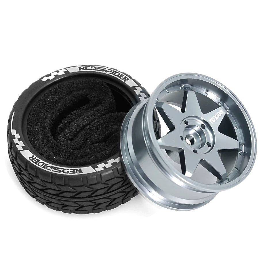 RC Racing Mate Räder Reifen Set, 1:10, Metall, Schwarz - Bild 6