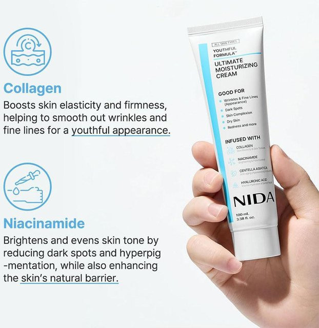 NIDA Feuchtigkeitscreme für das Gesicht, 100 ml - Bild 1