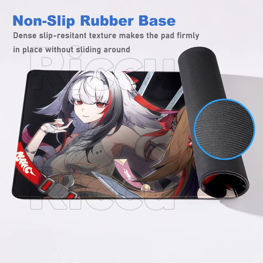 Zenless Zone Zero Gaming-Mauspad XXL Riccu Anime Schreibtischunterlage Multicolour Schwarz - Bild 5