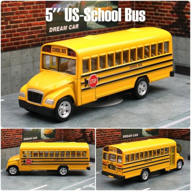 Rmz City US Schulbus, Spielzeugauto, Diecast Miniaturfahrzeugmodell, Gelb, ab 14 Jahren - Bild 1