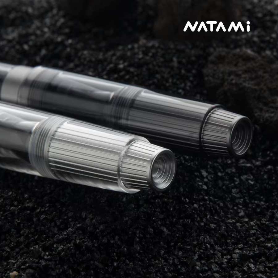 Natami Füllfederhalter mit Vakuumfüllung aus Titan und Acryl mit feiner Nr. 6 Spitze - Bild 1