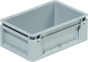 Kappes Euro-Transportbehälter aus Kunststoff grau B/T/H: 30 x 20 x 12 cm - Bild 1
