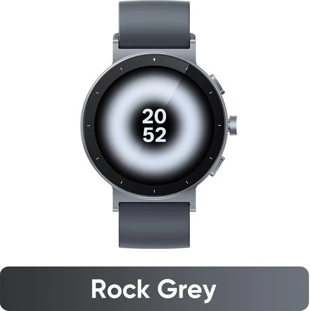 realme Watch S5 Smartwatch in Schwarz mit 1,43 Zoll AMOLED-Display, 5 ATM Wasserdichtigkeit und Silikonarmband - Bild 1