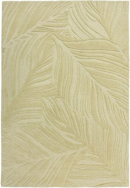 Flair Rugs Wollteppich Lino Leaf in Salbei mit floralem Design, B/T: 160 x 230 cm - Bild 1