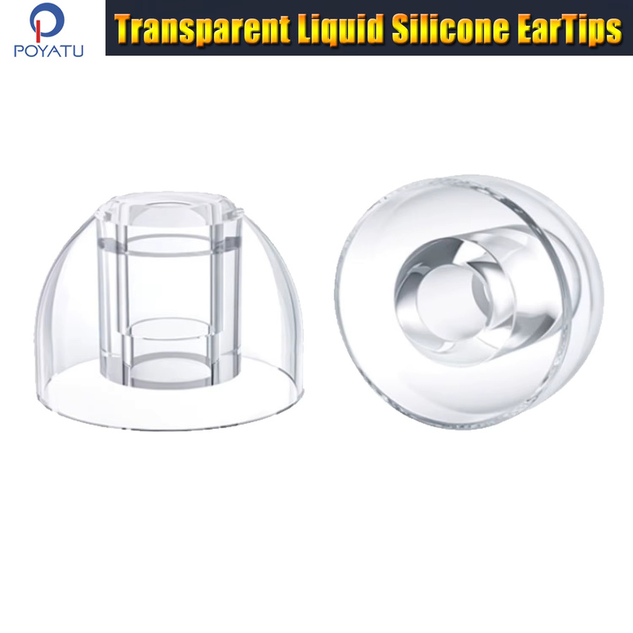 POYATU Transparente Flüssigsilikon-Ohrstöpsel für In-Ear-Kopfhörer und IEM zur Geräuschisolierung - Bild 2