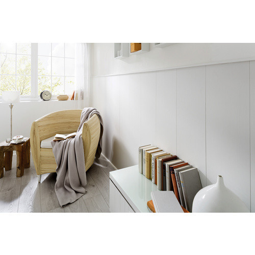 MODERNA Design-Paneel moderna urbano in Weiß mit Holzoptik und Mini-Fuge, Stärke: 1 cm - Bild 1