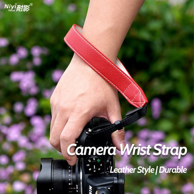 NiYi Focus Kamera-Handschlaufe in Braun mit leichtgewichtigem Schnellverschluss und Dreieckring für Canon Nikon Sony Fujifilm Kameras - Bild 1