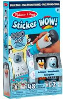 Melissa & Doug Sticker WOW! Sticker-Stempelset Winter mit Eisbären und Pinguinen für Bastelarbeiten - Bild 1