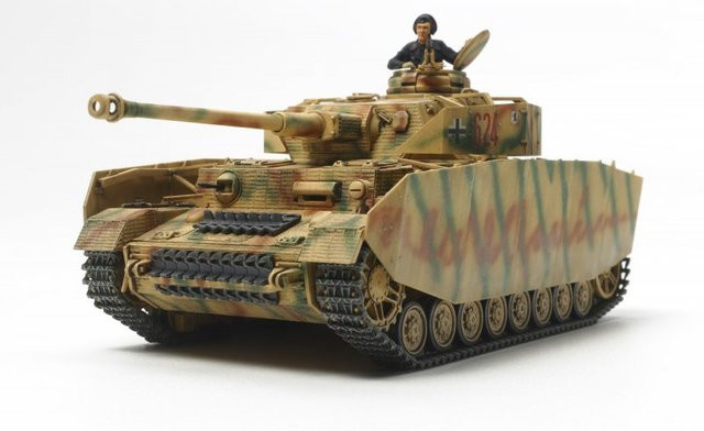 Tamiya Dt. PzKpfw. IV Ausf.H (Späte Prod.), Modellfahrzeug, 1:48, Braun - Bild 1
