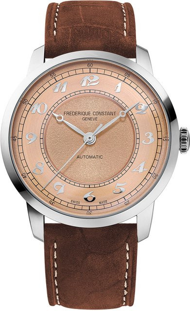 Frederique Constant Armbanduhr Automatik, Edelstahl, Leder, 38 mm, Herren - Bild 1